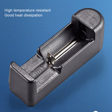Load image into Gallery viewer, 18650 Charger Single Slot 220v In-line Power Supply Strong Light Flashlight Lighting 3.7v Lithium Battery Single Charge
