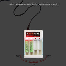 Load image into Gallery viewer, 4-slot Charger AA/AAA Nickel-cadmium Four-cell Rechargeable Battery Charging Stand For Separate Charging
