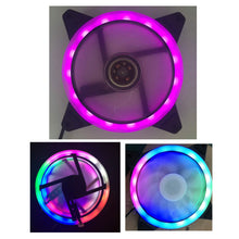 Load image into Gallery viewer, LED 120mm 52CFM De-vibration Rubber DC 12V PC Computer Cooler Cooling Fan Ice Diamond Series
