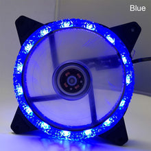 Load image into Gallery viewer, LED 120mm 52CFM De-vibration Rubber DC 12V PC Computer Cooler Cooling Fan Ice Diamond Series

