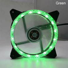 Load image into Gallery viewer, LED 120mm 52CFM De-vibration Rubber DC 12V PC Computer Cooler Cooling Fan Ice Diamond Series
