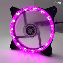 Load image into Gallery viewer, LED 120mm 52CFM De-vibration Rubber DC 12V PC Computer Cooler Cooling Fan Ice Diamond Series
