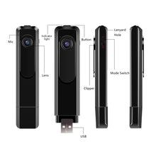 Load image into Gallery viewer, Hidden Camera Spy Pen Camera HD 1080P Clip On Body Camera Mini Pocket Video and Audio Recorder
