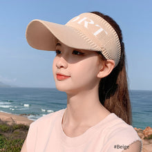 Load image into Gallery viewer, Fashion Empty Top Hat Cycling Sports Sunscreen Sun Hat Visor Hat Elastic Adjustable Tennis Hat Baseball Cap
