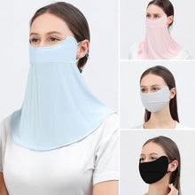 Load image into Gallery viewer, Summer Men Women Sunscreen Face Mask Ice Silk Opening Design UV Protection Face Shield Reusable Cycling Sports Masks UPF 40+
