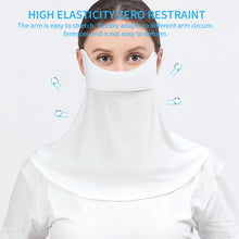 Load image into Gallery viewer, Summer Men Women Sunscreen Face Mask Ice Silk Opening Design UV Protection Face Shield Reusable Cycling Sports Masks UPF 40+
