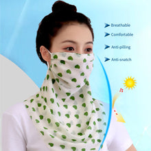 Load image into Gallery viewer, Sun Protection Chiffon Ear Hanger Cycling Accessories Half Face Mask Neck Cover Reusable Women Breathable Face Mask
