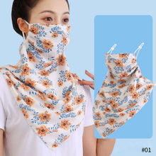 Load image into Gallery viewer, Sun Protection Chiffon Ear Hanger Cycling Accessories Half Face Mask Neck Cover Reusable Women Breathable Face Mask
