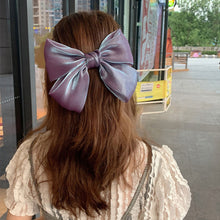 Load image into Gallery viewer, Woman Organza Solid Big Bow Hairpins Women Hair Accessories Girls Hair Clips Headwear Spring Clip Bowknot Barrettes
