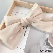 Load image into Gallery viewer, Woman Organza Solid Big Bow Hairpins Women Hair Accessories Girls Hair Clips Headwear Spring Clip Bowknot Barrettes
