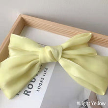 Load image into Gallery viewer, Woman Organza Solid Big Bow Hairpins Women Hair Accessories Girls Hair Clips Headwear Spring Clip Bowknot Barrettes

