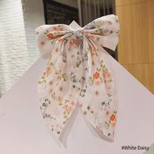 Load image into Gallery viewer, Polka Dot Floral Print Hair Clips Girls Daisy Bow Hairpin Pastoral Retro Style Barrettes Big Bowknot Hairpin Hair Accessories
