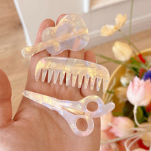 Load image into Gallery viewer, Guitar Scissors Shape Laser Color BB Clip Hairpin Fresh Bangs Clip Broken Hair Side Clip Barrette Hair Acccessories
