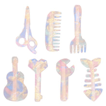 Load image into Gallery viewer, Guitar Scissors Shape Laser Color BB Clip Hairpin Fresh Bangs Clip Broken Hair Side Clip Barrette Hair Acccessories
