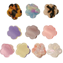 Load image into Gallery viewer, Acetate Flower Shape Small Catch Clip Color Hair Claw Bangs Clip Broken Hair Edge Clip Hairpin for Kids Hair Accessories
