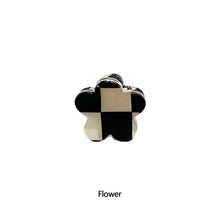 Load image into Gallery viewer, Chic Black And White Checkerboard Small Catch Clip Hair Clip Color Hair Claw Bangs Clip Broken Hair Edge Clip Hairpin
