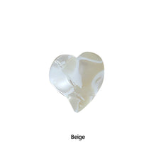 Load image into Gallery viewer, Retro Acetate Heart Shape Small Catch Clip Color Hair Claw Bangs Clip Broken Hair Edge Clip Hairpin
