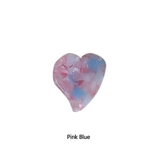 Load image into Gallery viewer, Retro Acetate Heart Shape Small Catch Clip Color Hair Claw Bangs Clip Broken Hair Edge Clip Hairpin
