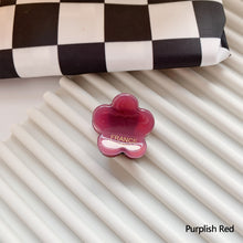 Load image into Gallery viewer, Chic Acetate Flower Shape Small Catch Clip Color Hair Claw Bangs Clip Broken Hair Edge Clip Hairpin
