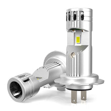 Load image into Gallery viewer, 2Pcs H7 Mini LED Canbus With Fan Headlight Lights 6000K 20000LM Bulb CSP Lamps for Automobiles 80W
