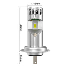 Load image into Gallery viewer, 2Pcs H7 Mini LED Canbus With Fan Headlight Lights 6000K 20000LM Bulb CSP Lamps for Automobiles 80W
