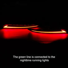 Load image into Gallery viewer, Pair LED Rear Bumper Reflector Driving Tail Brake Taillight Style Red Light Turning Lights For 2013 - 2016 Ford Fusion Mondeo
