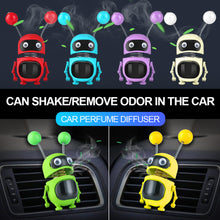 Load image into Gallery viewer, Car Perfume Air Freshener Diffuser Solid Aromatherapy Robot Air Vent Freshener Interior Decor
