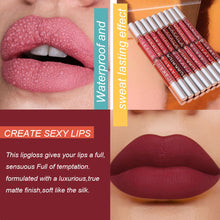 Load image into Gallery viewer, 18Colors Matte Lipstick Waterproof Long Lasting Lip Glaze Lip Gloss Moisturizing Lip Tint Lip Stick Lip Cosmetics

