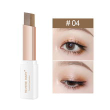 Load image into Gallery viewer, Double Color Gradient Eyeshadow Stick Velvet Eye Shadow Makeup Mix Shimmer Matte Eyeshadow Pallete Pen Dual Color Shadow
