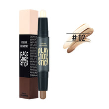 Load image into Gallery viewer, 2 in 1 Double-end Concealer Stick Face Makeup Creamy Foundation Pencil Women Cosmetics Facial Make up Highlighter &amp; Contour Creamy Pen
