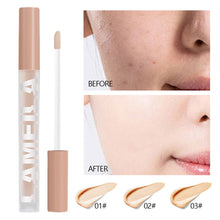 Load image into Gallery viewer, 3 Colors Liquid Concealer High Covering Moisturizing Oil Control Foundation Invisible Pores Dark Circles Freckle Face Makeup
