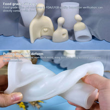Load image into Gallery viewer, DIY Warm Hug Family Candle Silicone Mold 3D Romantic Couple Portrait Lovers Silicone Candle Mold Wedding Gifts Craft Home Decor Supplies

