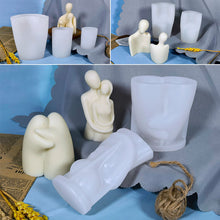 Load image into Gallery viewer, DIY Warm Hug Family Candle Silicone Mold 3D Romantic Couple Portrait Lovers Silicone Candle Mold Wedding Gifts Craft Home Decor Supplies
