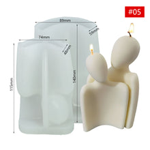 Load image into Gallery viewer, DIY Warm Hug Family Candle Silicone Mold 3D Romantic Couple Portrait Lovers Silicone Candle Mold Wedding Gifts Craft Home Decor Supplies
