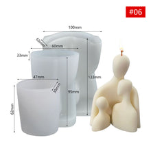 Load image into Gallery viewer, DIY Warm Hug Family Candle Silicone Mold 3D Romantic Couple Portrait Lovers Silicone Candle Mold Wedding Gifts Craft Home Decor Supplies
