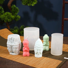 Load image into Gallery viewer, Guanyin Buddha Statue Candle Silicone Mold Silicone Candle Mold Gifts Craft Supplies Home Decor Supplies

