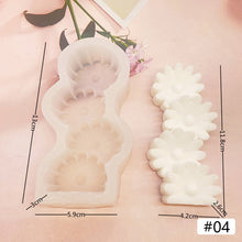 Load image into Gallery viewer, 3D Flower Silicone Candle Mold Aesthetic New Handmade DIY Pillar Scented Candles Making Kit Chocolate Cake Fondant Mould
