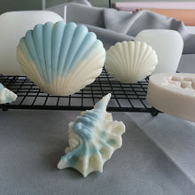 Load image into Gallery viewer, 3D Ocean Shell Candle Mould DIY Plaster Mold Marine Series Conch Scented Candle Making Kit Cake Decoration Handmade Gifts
