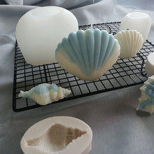 Load image into Gallery viewer, 3D Ocean Shell Candle Mould DIY Plaster Mold Marine Series Conch Scented Candle Making Kit Cake Decoration Handmade Gifts

