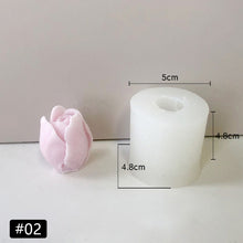 Load image into Gallery viewer, 3D Rose Flower Candle Mould Home Decor Craft Mould Handmade Candle Making Supplies Handmade Gifts

