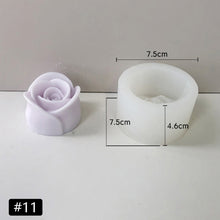 Load image into Gallery viewer, 3D Rose Flower Candle Mould Home Decor Craft Mould Handmade Candle Making Supplies Handmade Gifts
