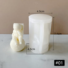Load image into Gallery viewer, 3D Moon Astronauts Candle Mold Silicone Mold for Candle Making Aromatherapy Soap Scented Candle Plaster Wax Crystal Resin Mold
