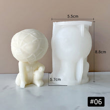 Load image into Gallery viewer, 3D Moon Astronauts Candle Mold Silicone Mold for Candle Making Aromatherapy Soap Scented Candle Plaster Wax Crystal Resin Mold
