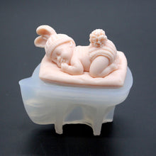 Load image into Gallery viewer, Cute Baby Silicone Mold 3D Sleeping Baby Silicone Soap Mold DIY Resin Plaster Craft Chocolate Baking Tool
