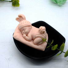 Load image into Gallery viewer, Cute Baby Silicone Mold 3D Sleeping Baby Silicone Soap Mold DIY Resin Plaster Craft Chocolate Baking Tool

