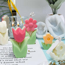 Load image into Gallery viewer, Tulip Flower Candle Silicone Mold DIY Flowers Candle Making Soap Resin Chocolate Mold Birthday Gifts Craft Home Decor
