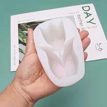 Load image into Gallery viewer, Tulip Flower Candle Silicone Mold DIY Flowers Candle Making Soap Resin Chocolate Mold Birthday Gifts Craft Home Decor
