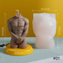 Load image into Gallery viewer, Human Body Candle Molds Resin Soap Mould Candle Making Set Home Decor Wedding Party Gifts Body Making Molds
