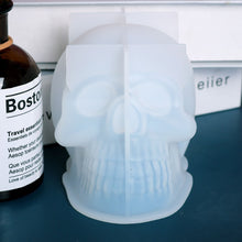 Load image into Gallery viewer, Large Skull Shape Silicone Candle Mold for Handmade Home Desktop Decoration Gypsum Epoxy Resin Aromatherapy Candle Mould
