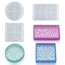 Load image into Gallery viewer, Circular Rectangular Diamond Grain Storage Box Silicone Molds for Jewelry Making Heart Shape Cut Mold DIY Crystal Epoxy Gift Box Jewelry Tools Moulds
